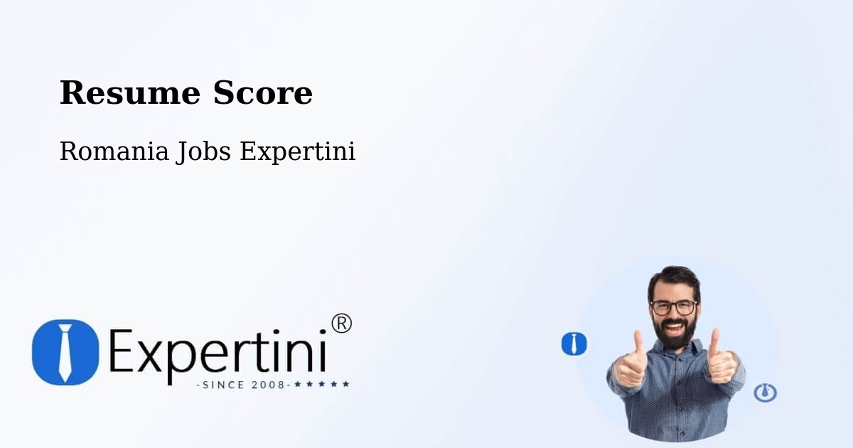 Resume Score & Job Description Match Tool – Coșna - Romania Jobs Expertini